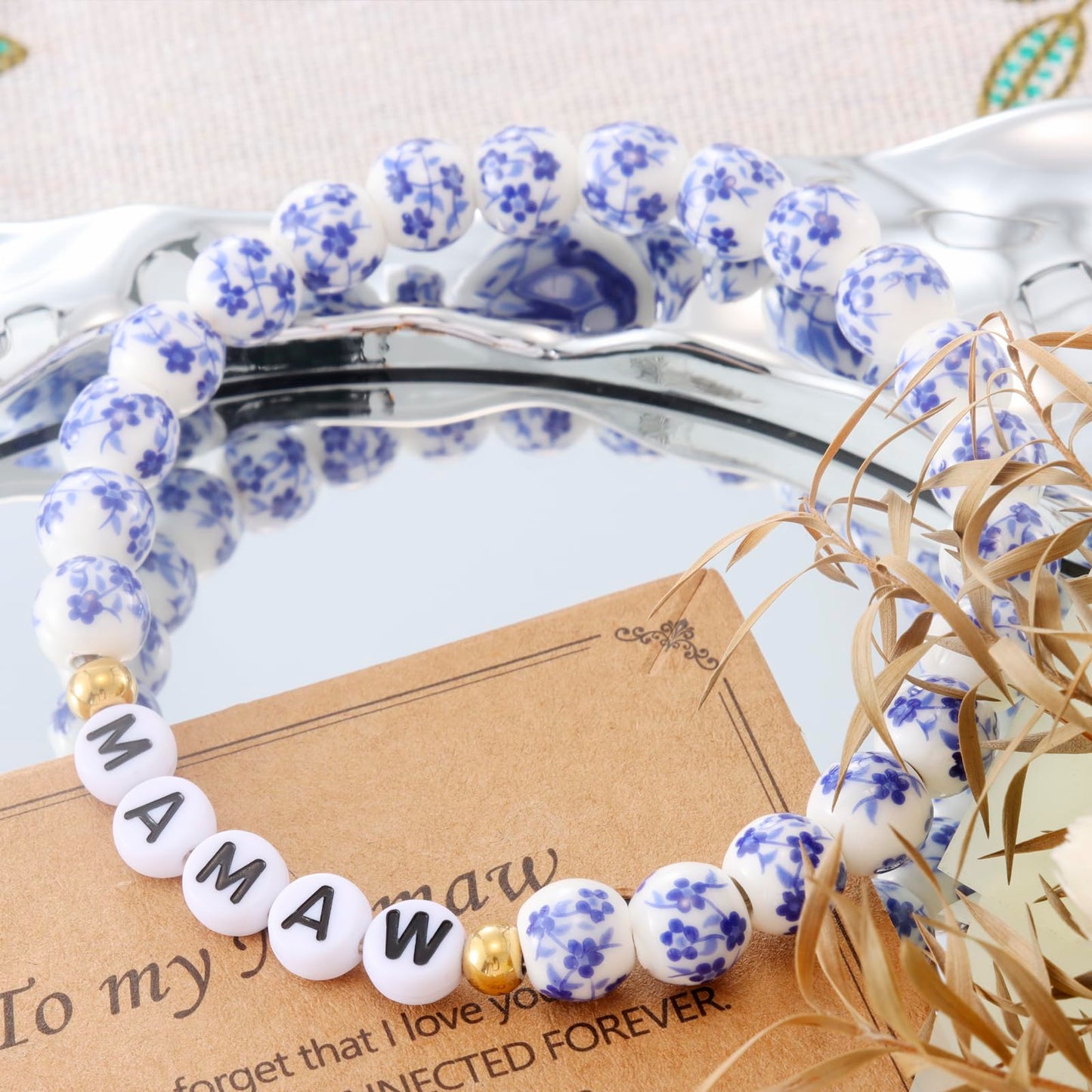 Mamaw Gifts Bracelet for Mothers Day Grandma from Grandkids Birthday Best Easter Gift for Mamaw