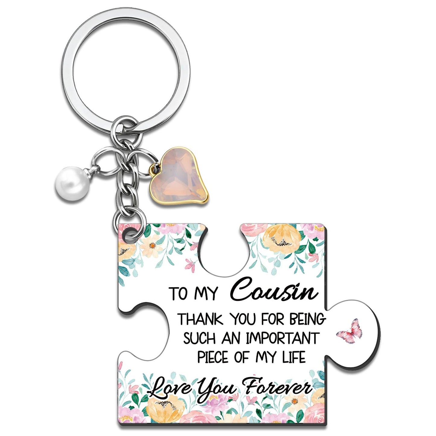 Cousin Gifts For Women Keychain Best Cousin Sister Ever Gifts For Cousins Female Thanksgiving Christmas Unique Cousins Birthday Gift For Women