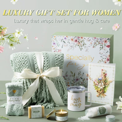 Self Care Gifts for Women Get Well Soon Gifts, Birthday Gifts for Women Care Package, Sympathy Gift Baskets Spa Gifts Set, Christmas Thinking of You Inspirational Gifts for Mom Her Friend Sister Wife