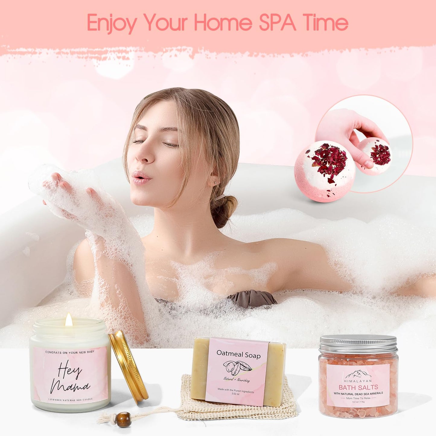 iAOVUEBY New Mom Gifts & Baby Girl Gifts, Baby Shower Gifts for Mom to Be, Pregnancy Gifts for Expecting Mom, First Time Mother's Day Gift for New Mom, Pregnancy Gifts for Women and Baby
