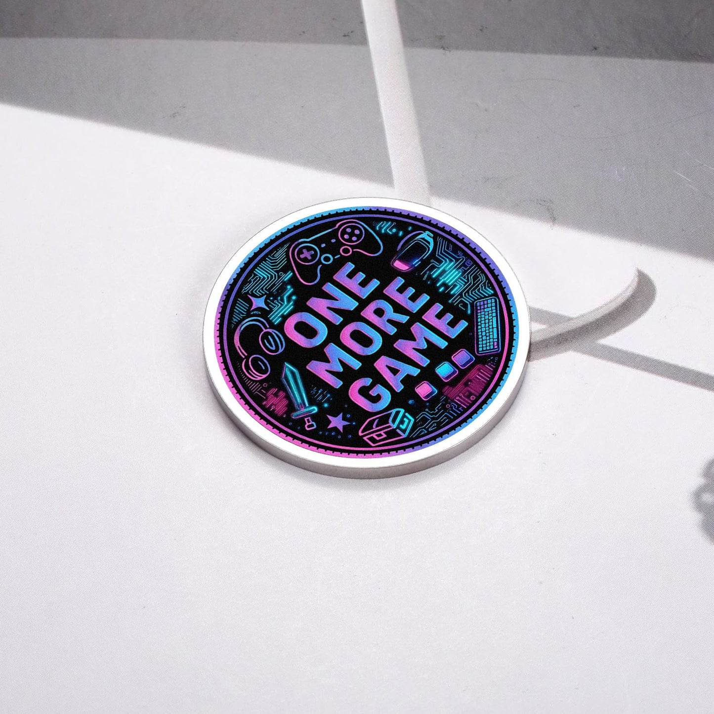Gamer Gifts for Men - Double Sided Decision Maker Coin Gamer Gifts for Boys 8-12, Gamers Dad Fathers Day Gift Nerdy Giftt for Men Boyfriend Husband Birthday Fathers Day Unique Gift for Gamers Dad