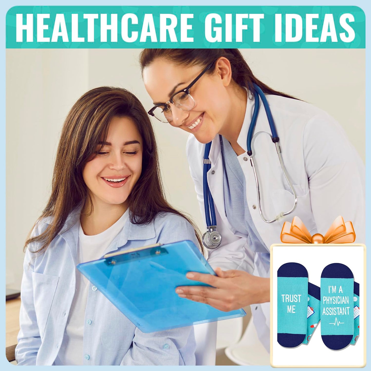 HAPPYPOP EMT Gifts for Men Women - Medical Assistants Gifts Medical Assistants Week Socks