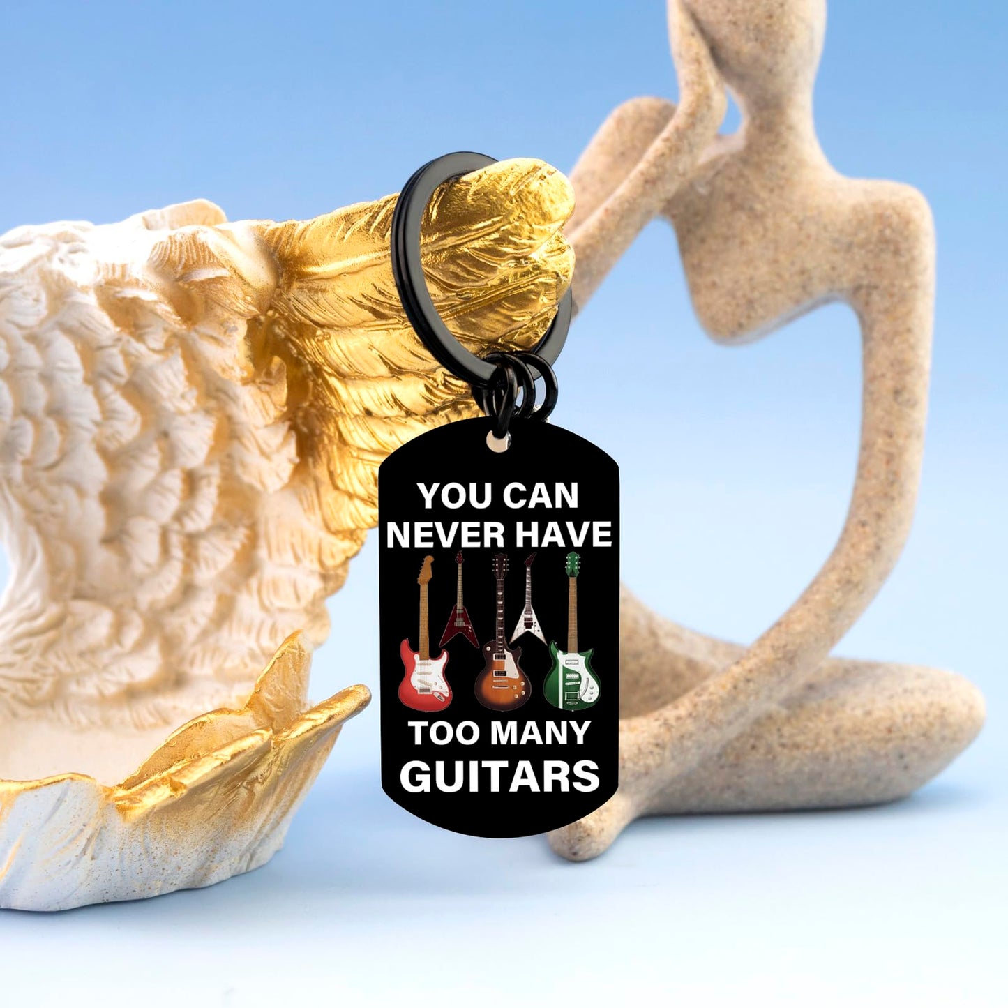 Guitar Gifts for Men Music Gift for Women Guitar Keychain Guitar Accessories Gift for Men Cool Gifts for Music Lovers Guitars Stuff Presents for Musicians