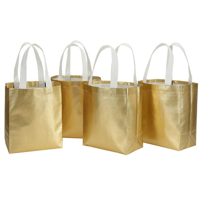 Tosnail 40 Pack 10 x 8 Inch Reusable Present Gift Bag, Medium Grocery Bags, Shopping Tote Bag for Weddings, Birthday, Party