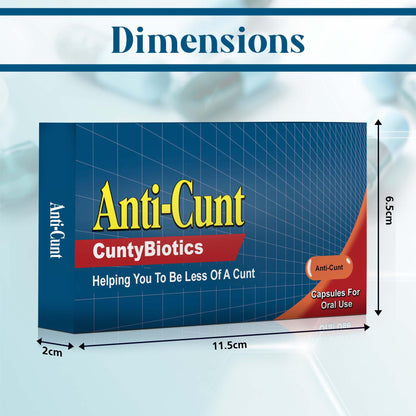 Gag Gifts for Men Funny Gifts Prank Pill Box White Elephant Christmas Yankee Swap Funny Prank Gift Birthday Gift for Dad Brother Friend Presents Empty Gift Box Fill with Candy (Anti-C*nt)