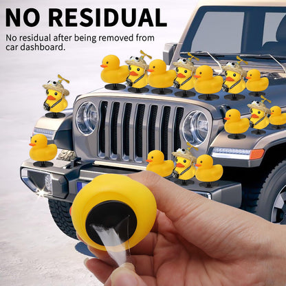 40pcs Duck Plug, Flock Locker Rubber Duck Holder Dashboard for Jeep Dash & Fixed Display, Gift for Jeep Lover, Double-Sided Stickers Included (40pcs)