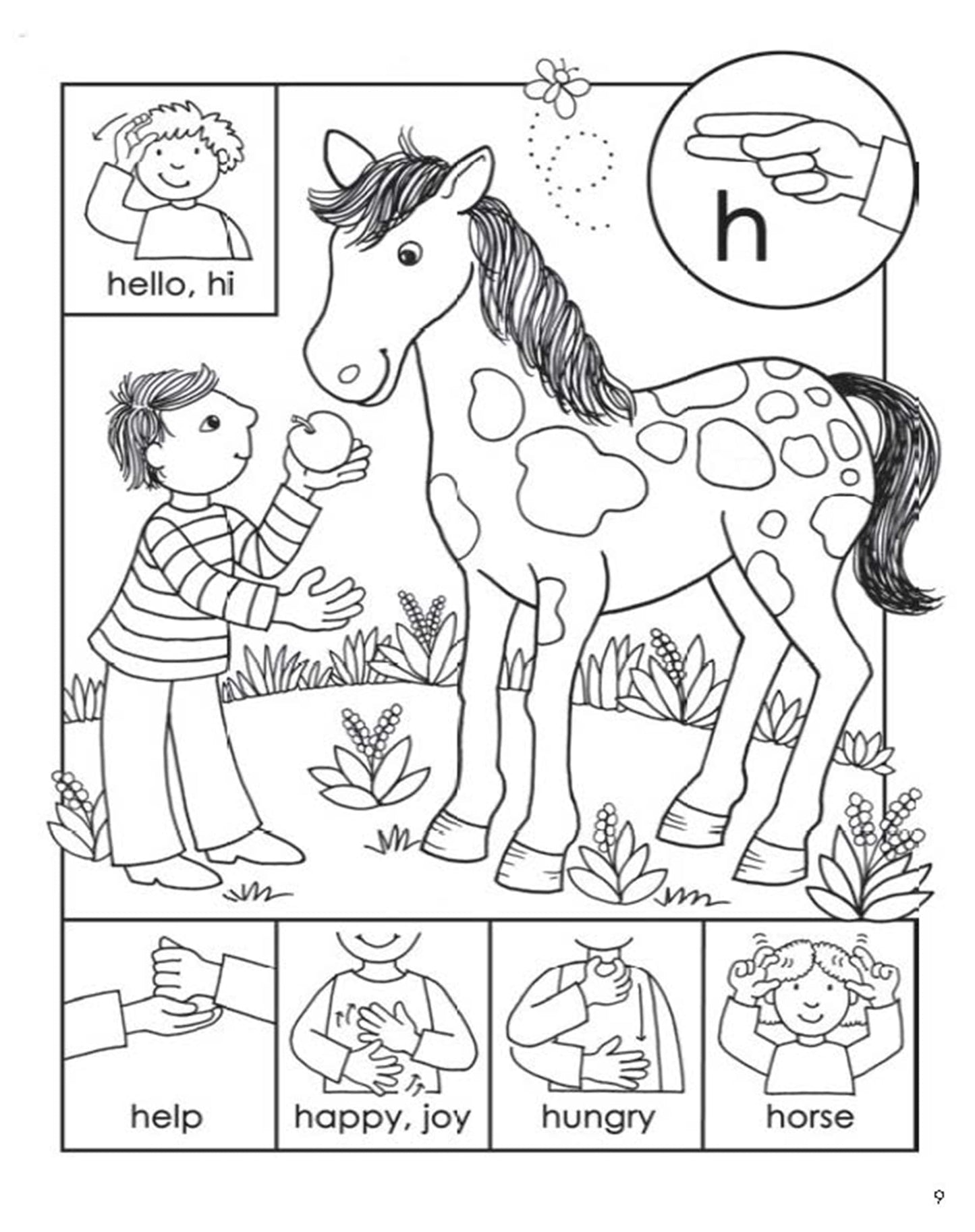 ABC Sign and Color: A Beginner's Book of American Sign Language (Dover Kids Activity Books)