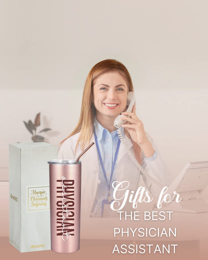 Onebttl Physician Assistant Gifts for Women, Gifts for Women on National Physician Assistant Day, Birthday and Christmas, 20oz Insulated Stainless Steel Travel Tumbler - PHYSICIAN ASSISTANT
