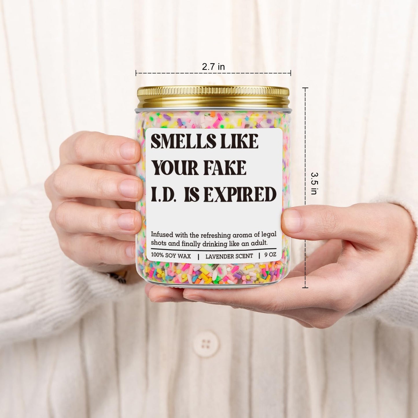 GSPY Scented Candle - 21st Birthday Gifts for Women, Female - Happy 21 Year Old Birthday Gifts for Him, Her - Cool 21st Bday Candle for Girls, Boys - Funny Turning 21 Ideas for Friend, Daughter, Teen