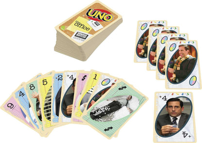 Mattel Games UNO the Office Card Game for Teens, Adults, Families & Parties with Special Rule for 2 to 10 Players