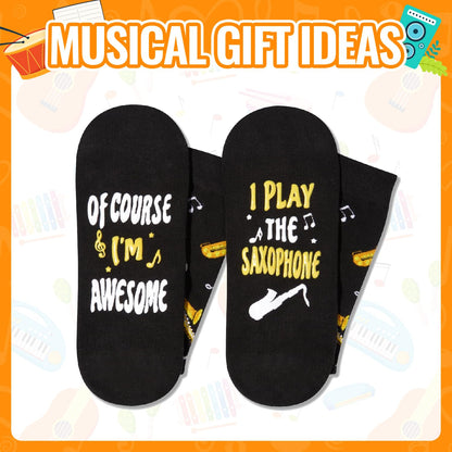 Zmart Music Gifts for Music Lover - Piano Guitar Saxophone Drum Socks for Player Musician