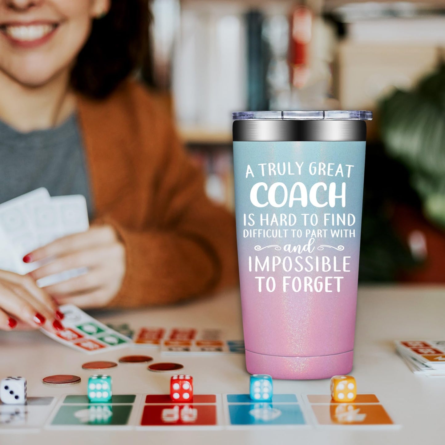 Coach Gifts for Men - Baseball, Soccer Coach Gift - Christmas Cheer Coaches Gifts - Football, Basketball, Swim Coaches Appreciation Gift - Tumbler 20oz