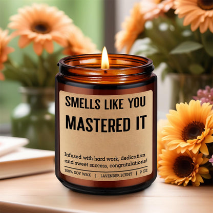 Fairy's Gift Grad Candle, Masters Degree Graduation Gifts for Her Him, 2026 Graduation Gifts for Masters Degree Women Men, Congratulations Presents for MBA Graduates, Congrats Presents for Masterate