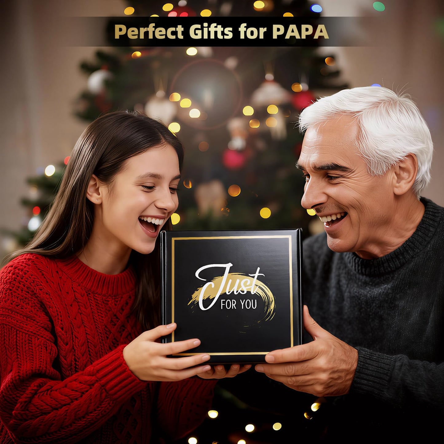 iAOVUEBY Papa Gifts, Fathers Day Gift for Papa/Grandpa, Birthday Gift for Dad, Funny 20oz Insulated Tumbler Cup Sets Present, Best Gifts Ideas for Papas Grandpa Grandparents from Grandkids