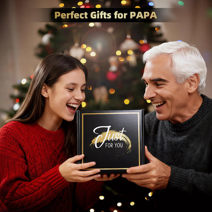 iAOVUEBY Papa Gifts, Fathers Day Gift for Papa/Grandpa, Birthday Gift for Dad, Funny 20oz Insulated Tumbler Cup Sets Present, Best Gifts Ideas for Papas Grandpa Grandparents from Grandkids