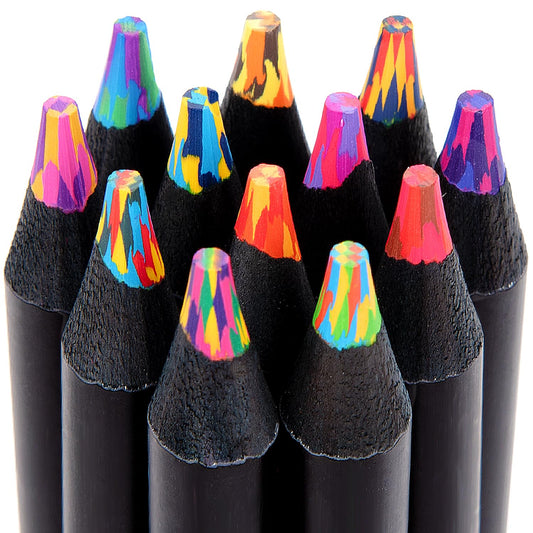 Yangmei Art Supplies 12 Rainbow Colored Pencils, Teen Girl Gifts Trendy Stuff, Arts and Crafts for Kids Ages 8-12, Gifts for 5-12 Year Old Girl, Party Favors for Kids 8-12, Stocking Stuffers