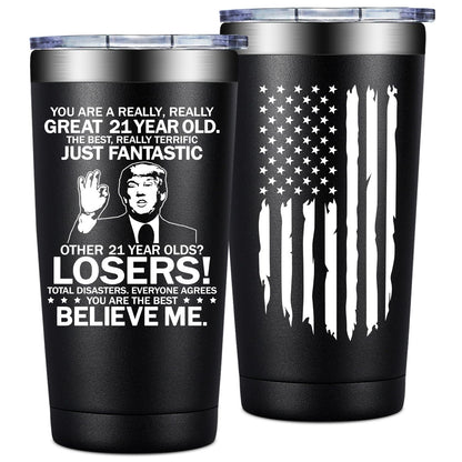 21st Birthday Gifts for Him - 21st Birthday Gift Ideas - Great 21 Year Old - 21 Birthdays Decorations for Him, Men, Son - 2005 20oz Tumbler