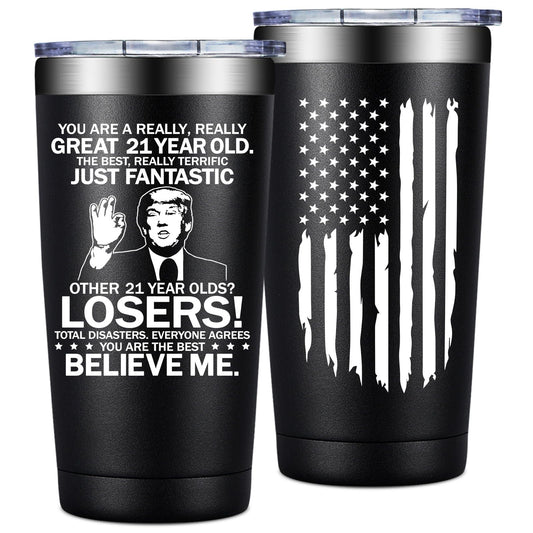 21st Birthday Gifts for Him - 21st Birthday Gift Ideas - Great 21 Year Old - 21 Birthdays Decorations for Him, Men, Son - 2005 20oz Tumbler