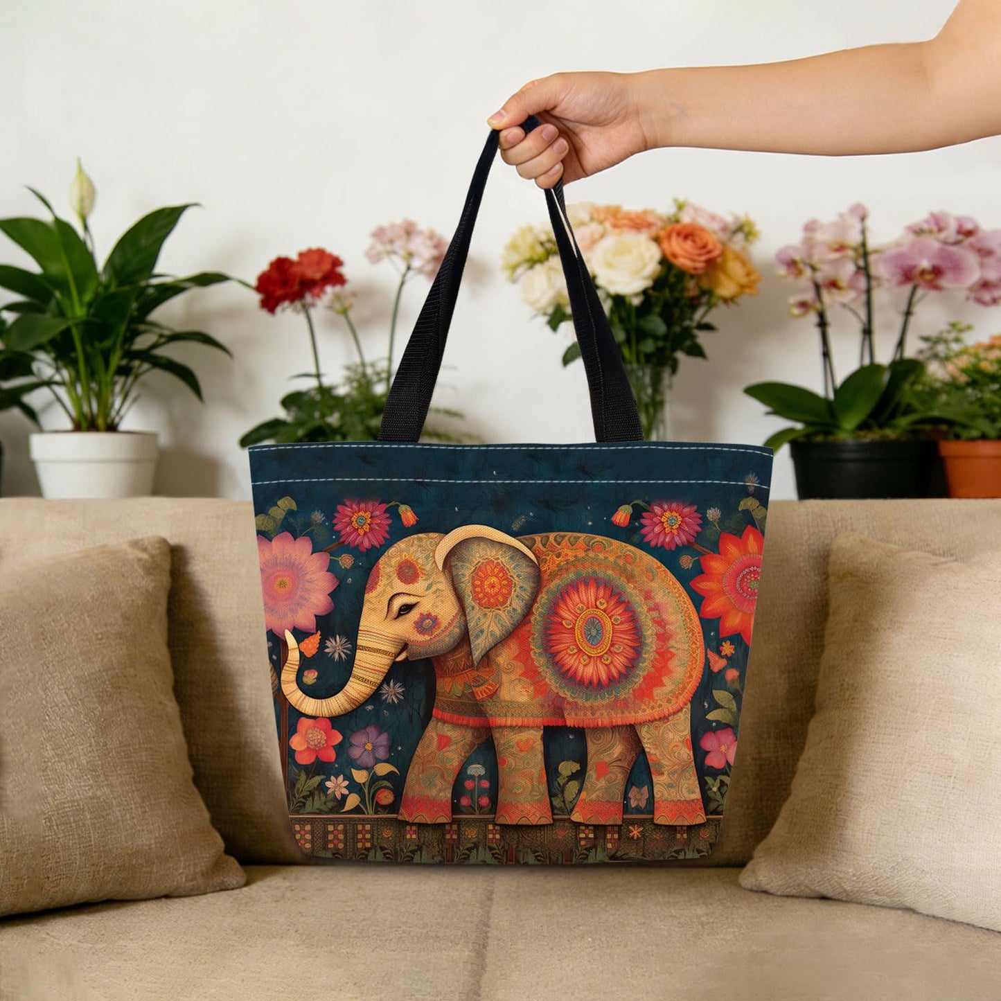 Take Me To North Carolina Tote Bag Reusable Grocery Bags Aesthetic Shopping Shoulder Handbag with Interior Pocket Lightweight & Washable Stylish North Carolina Travel Present for Women