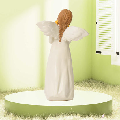 Sunflower Gifts for Women, Guardian Angel Statue, Angels Figurines, Woman Holding Sunflowers Figurines for Thanksgiving, Mother's Day or Birthday