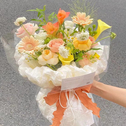 Vanhench 16 in×100 ft (1200") Clear Cellophane Wrap Roll 3Mil Thick for Gift Basket Treats Goodie Bag Bouquet Flower Wrapping, Clear Plastic Wrap for Mothers Day Birthday Gifts Wrapping