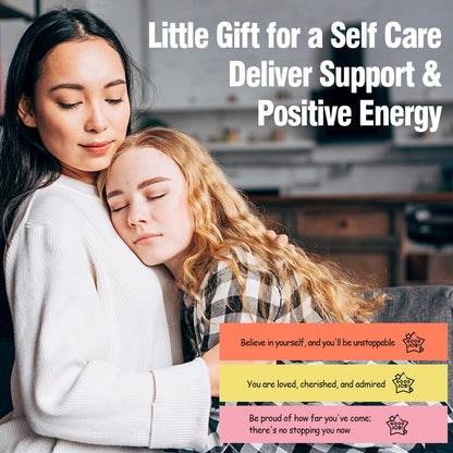 HIONXMGA Positive Messages in a Bottle (60+ Positive Affirmations), Self Care Gifts for Women Men, Daily Positivity Self Care Kit with Pre-Written Inspirational Messages for Relaxation Mindful Calm