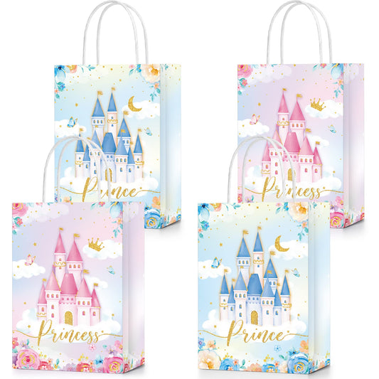 Sepamoon Princess Goodie Bags - Princess Themed Party Favors Decorative Gift Bags for Girls Birthdays, Celebrations Events(24 Pcs)