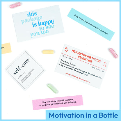 Sensemory 60 Pcs Positive Affirmation Cards Jar, Funny Emotional Support Gift for Teen Girls, Gifts for People with Depression, Motivational Encouragement Inpirational Gifts for Women
