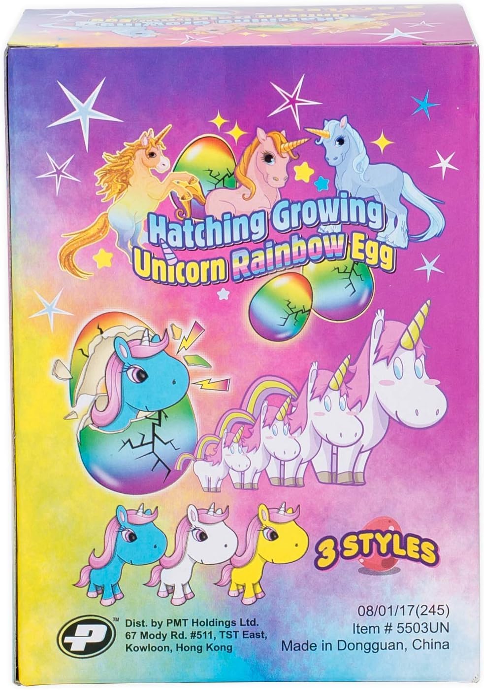 YMCtoy - Surprise Growing Hatching Unicorn Rainbow Eggs, Set of 2