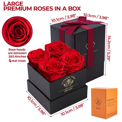 Impouo Preserved Rose, Mothers Day Roses in a Box, Forever Preserved Roses Gift for Mom, Birthday Gifts for Women/Mom/Girlfriend/Wife/Grandma/Her