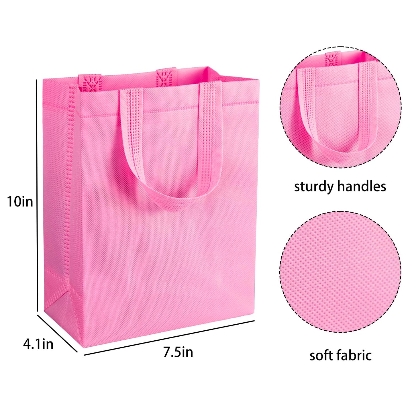 SPERPAND 20Pcs Gift Bags Medium Size, Reusable Goodie Bag, Gift Bags with Handles for Party Favors, Birthday, Baby Shower