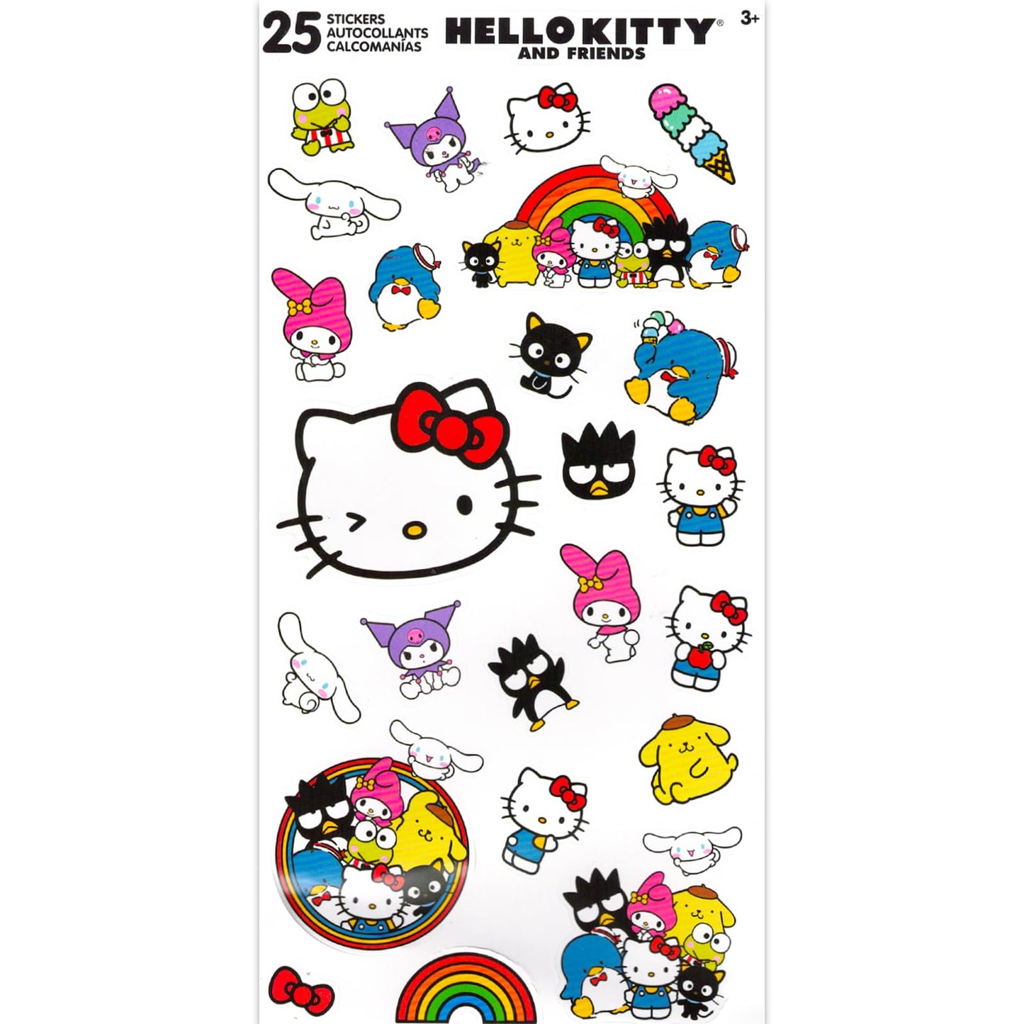 Hello Kitty Party Favor Bags Set - Bundle with 12 Hello Kitty Drawstring Bags for Kids and Stickers | Sanrio Birthday Party Supplies