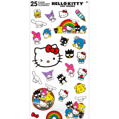 Hello Kitty Party Favor Bags Set - Bundle with 12 Hello Kitty Drawstring Bags for Kids and Stickers | Sanrio Birthday Party Supplies