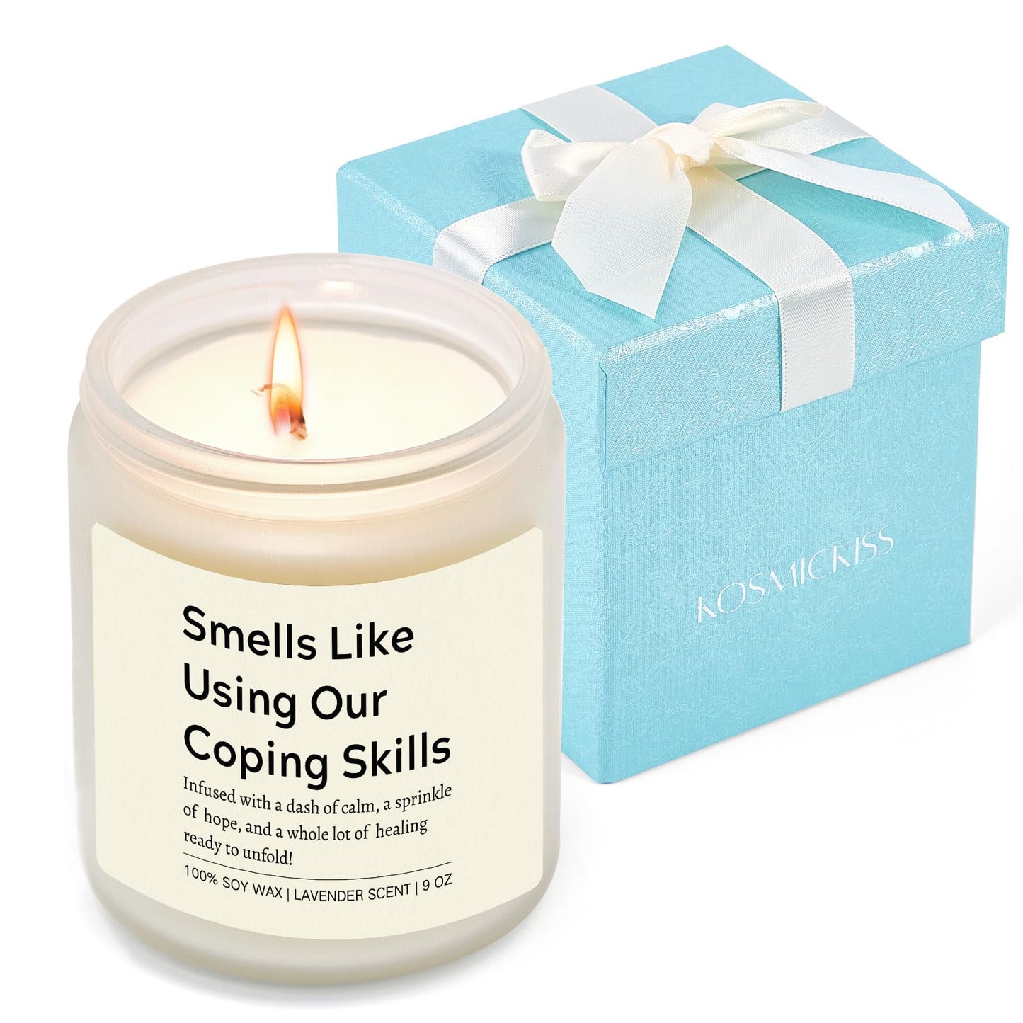 Therapist Gifts, School Psychologist Gifts, Appreciation Gift Idea for Women Therapists, School Counselor, Social Worker, Lavender Candle Gift for Mental Health Professionals, Physical Therapist