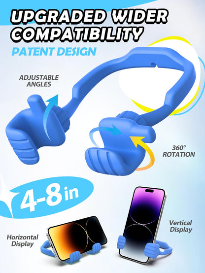 Teen Boys Gifts for Men Adults Fathers Day Cell Phone Stand: UPGRADE Gifts for Kids Son Adjustable Lazy Thumbs Up Phone Holder for Desk Cool Gadgets Fun Gifts ideas for Him Husband Stocking Stuffers