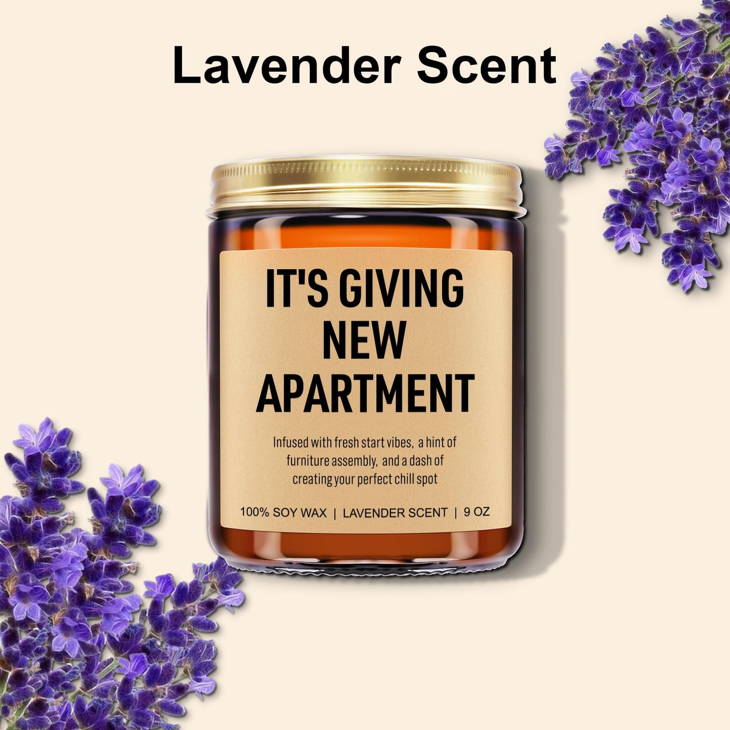 Younift Funny Housewarming Candle, New Apartment Gifts, First Apartment, 1st Apt. Must Haves - Cute House Warming Gifts New Home for Men, Women, Couples - Closing Presents for Home Buyers - 9 oz