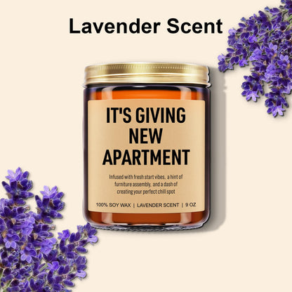 Younift Funny Housewarming Candle, New Apartment Gifts, First Apartment, 1st Apt. Must Haves - Cute House Warming Gifts New Home for Men, Women, Couples - Closing Presents for Home Buyers - 9 oz