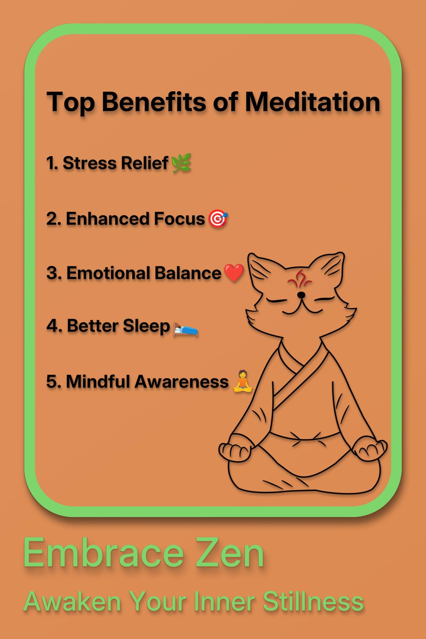 Zen Fox Figurine, Meditating Fox Buddha Statue for Home Decor, Living Room, Yoga & Meditation Accent, Shelf, Table, Desk Decor, Outdoor Garden Decor, Gifts for Women