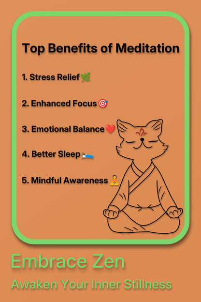 Zen Fox Figurine, Meditating Fox Buddha Statue for Home Decor, Living Room, Yoga & Meditation Accent, Shelf, Table, Desk Decor, Outdoor Garden Decor, Gifts for Women
