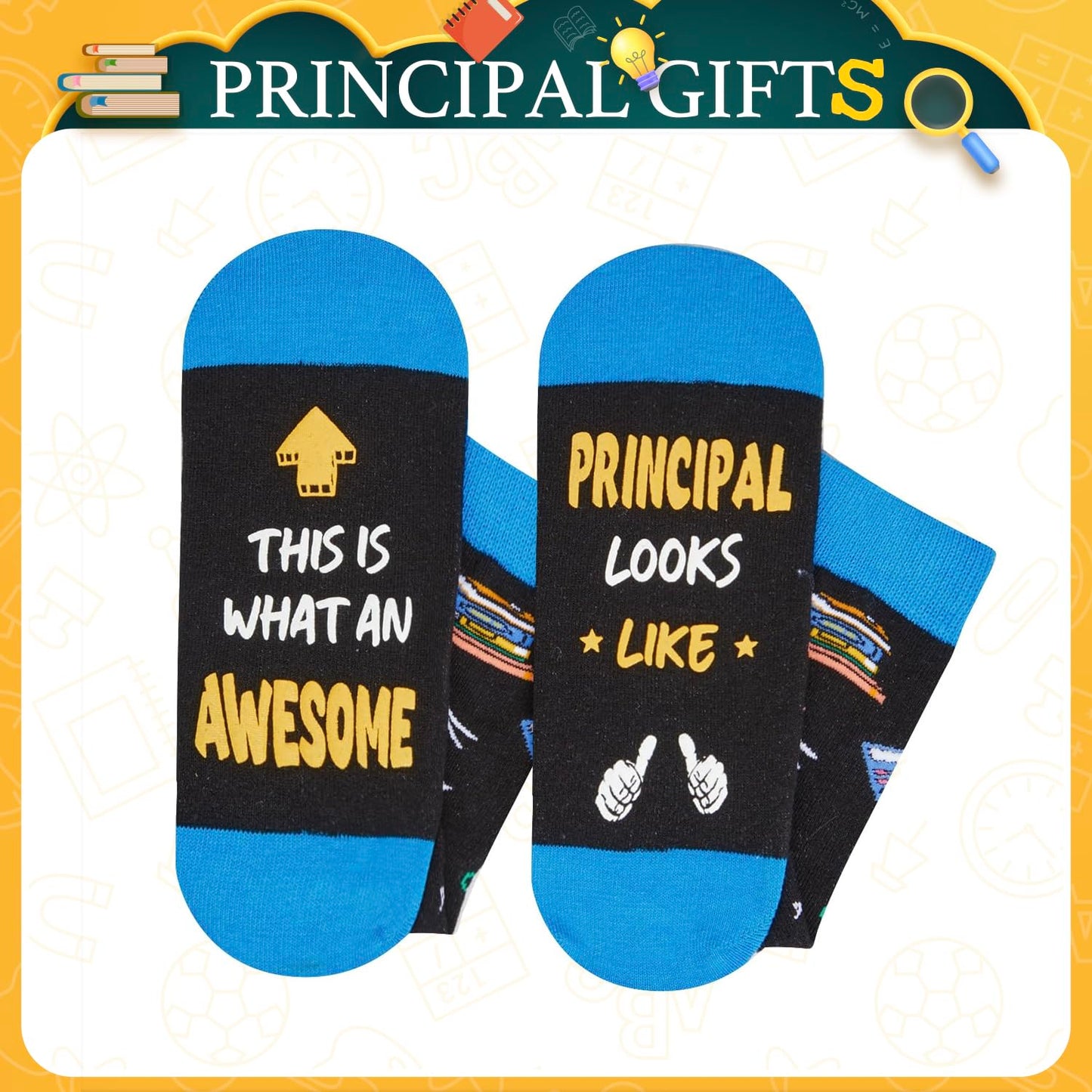 HAPPYPOP Appreciation Gift Ideas - Funny Teacher Principal Boss Coworker Employee Socks
