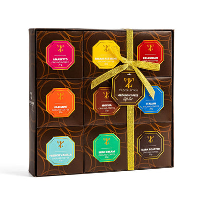 Coffee Gifts - Gourmet Coffee Gift Set |9 Ground Coffee Assortment Gift Set |Coffee Sampler Gift Set, Tasting Kit |Gifts For Coffee Lovers |Ground Coffee Gift Basket |Gifts For Men And Women