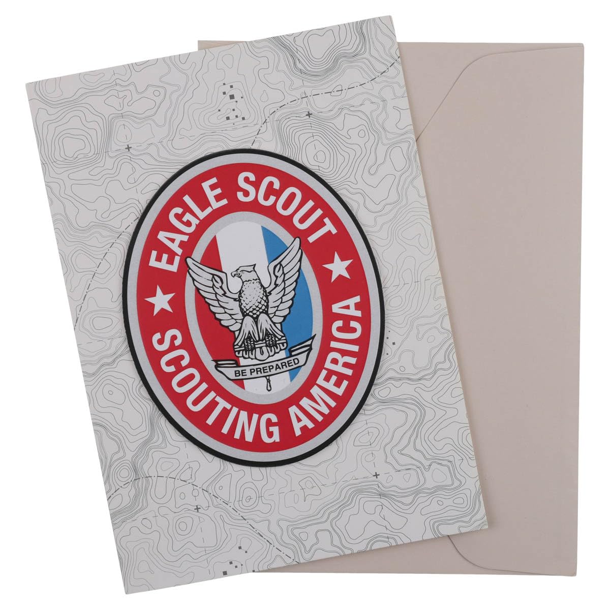 Scouting America Eagle Scout Congratulations Card with logo