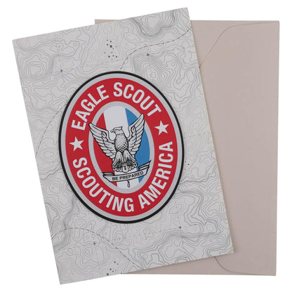 Scouting America Eagle Scout Congratulations Card with logo