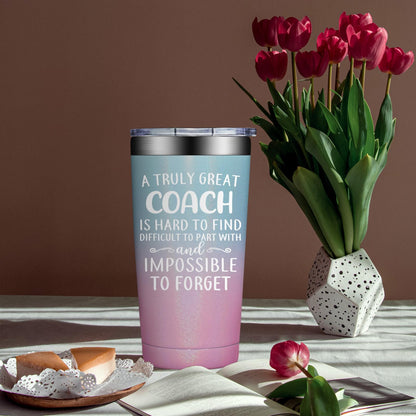Coach Gifts for Men - Baseball, Soccer Coach Gift - Christmas Cheer Coaches Gifts - Football, Basketball, Swim Coaches Appreciation Gift - Tumbler 20oz