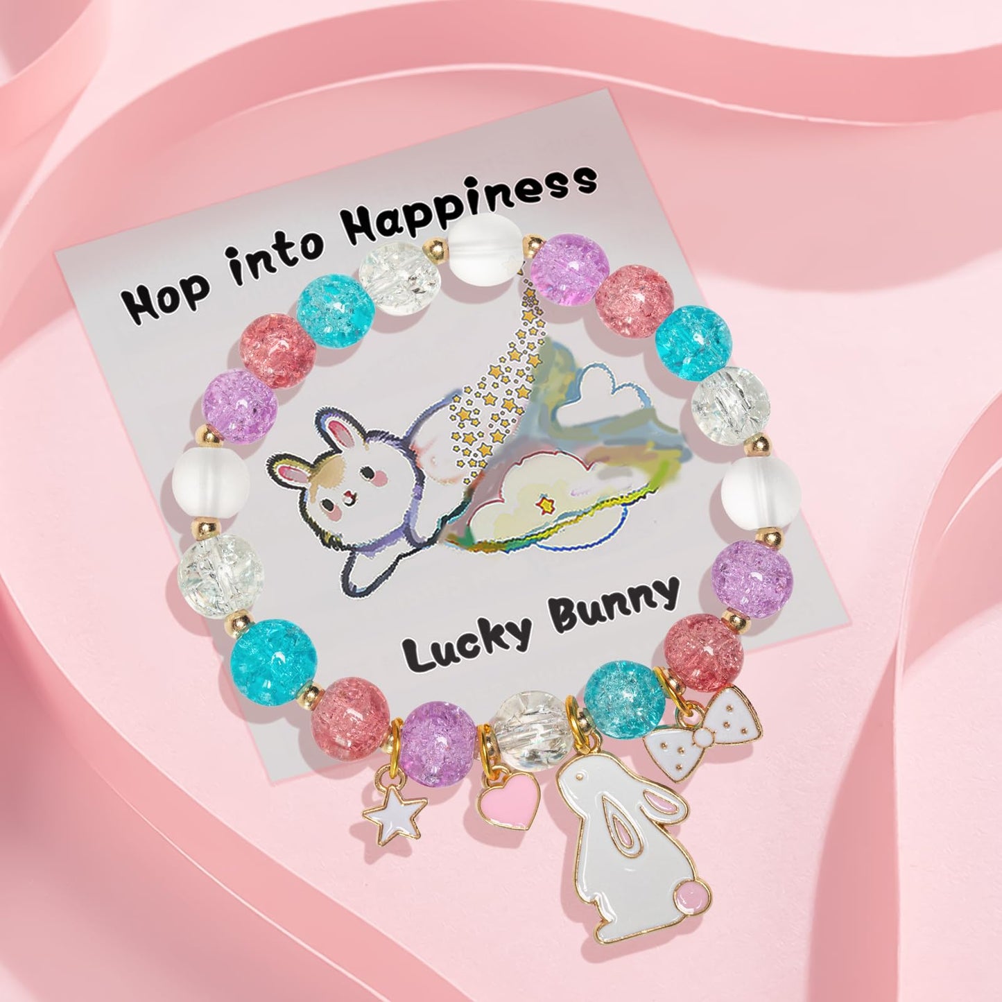 Easter Bracelets Basket Stuffers Essentials Egg Fillers Filled For Women 2026 Teens Cute Bunny Charm Decorations Accessories Gifts Rabbit Presents For Adults Female Style