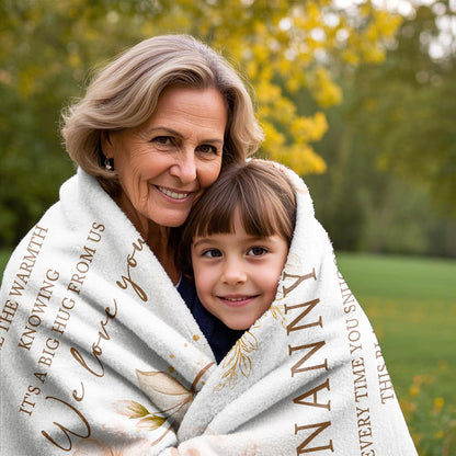 Nanny Gifts for Grandma, Gifts for Nanny, Nanny Blanket 60" x 50", Nanny Birthday Gifts, Nanny Gifts for Mother's Day, Nanny Gifts, Gifts for Nanny from Grandkids, Nanny Gifts for Christmas