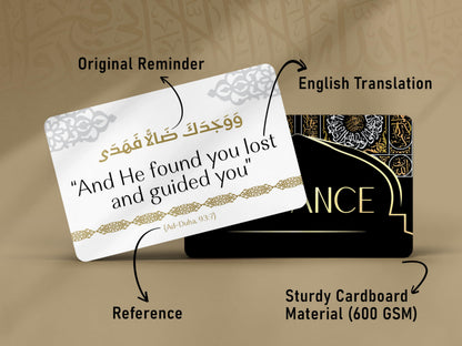 OLEEK eid gifts islamic quranic verses cards (30 Daily Reminders) - islamics gift for women - muslim gifts for men - eid decorations for home 2026 - ramadan dua cards - eids gift islamics decor