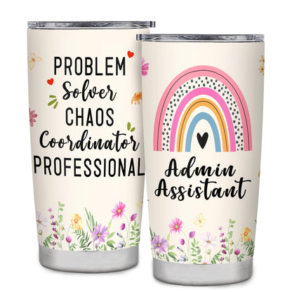 Administrative Assistant Gifts Administrative Professional Day Birthday Retirement Appreciation for Admin Assistant Tumbler Mug Cup 20oz