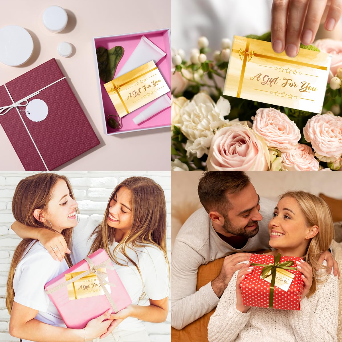 50 Sets Gift Certificates for Business, Blank Gift Cards Certificates with Envelopes for Salon Restaurants Spa Marriage Birthday Client Vouchers 11.8 x 3.9 Inch - Yellow