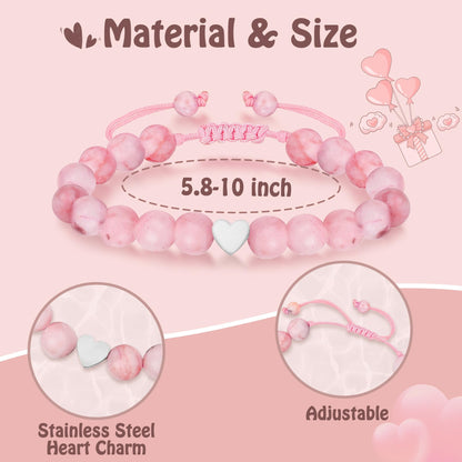 Sereney Birthday Gifts for Girls, Beaded Bracelets as 1/2 1 2 3 4 5 6 7 8 9 10 11 12 13 14 15 16 Year Old Birthday Gift, Adjustable Cross/Pearl Bracelet as Happy Birthday Gifts for Daughter